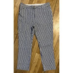 Women’s The Essential Slim ANTHROPOLOGIE Striped / Floral Pants Size 14 *A1